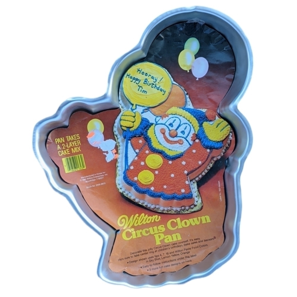 VINTAGE Wilton Circus Clown cake pan 2105-3823